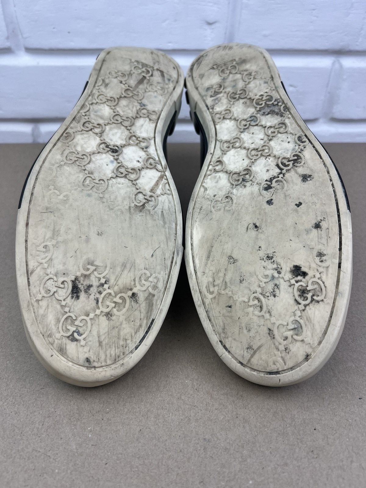 Gucci GUCCI Sneakers Low Top Leather Boulevard Logo Black Men's Size US 8 / EU 41 - 14 Thumbnail