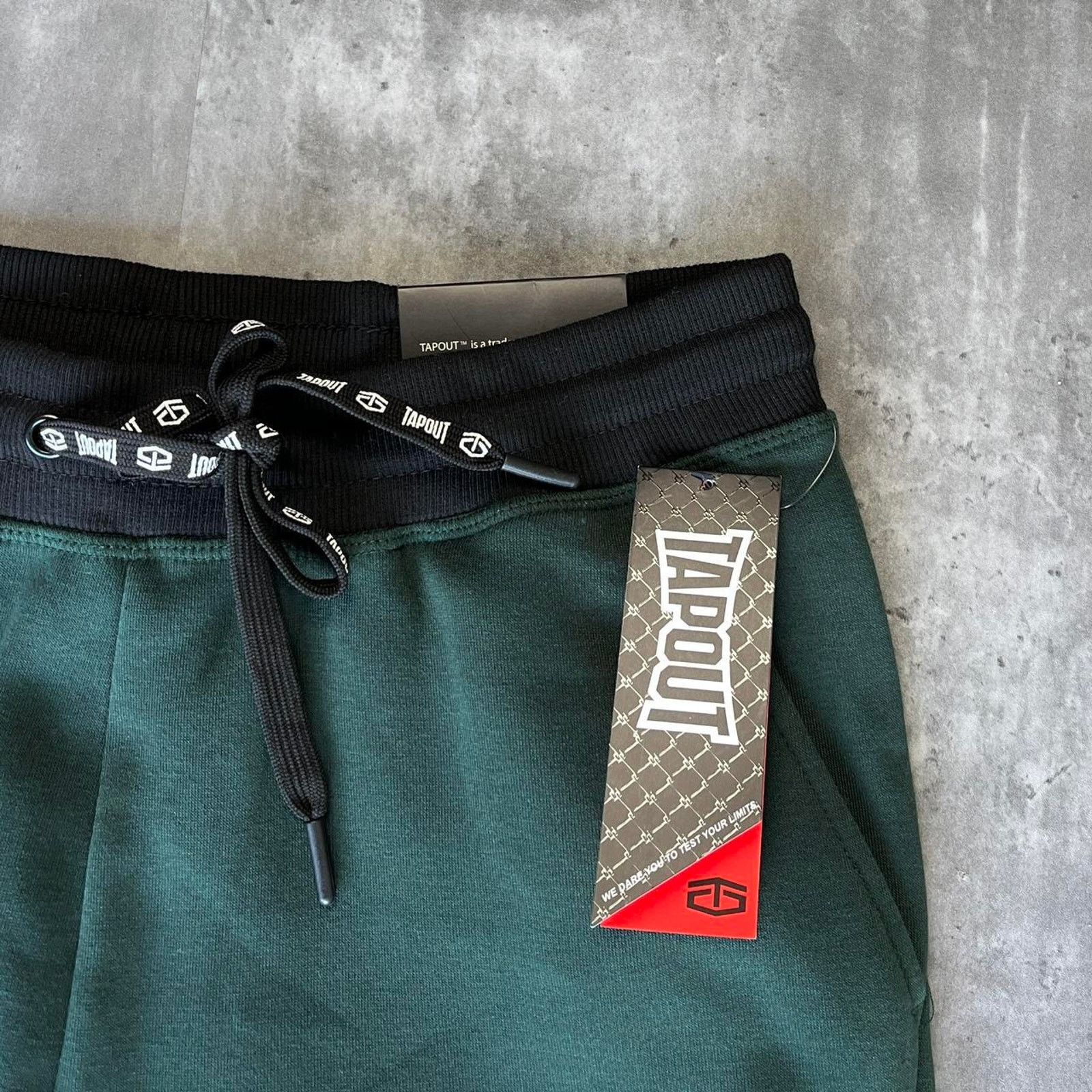 Affliction × Japanese Brand × Tapout Brand New Tapout Forest Green Technical Jogger Sweatpants Size US 32 / EU 48 - 3 Thumbnail
