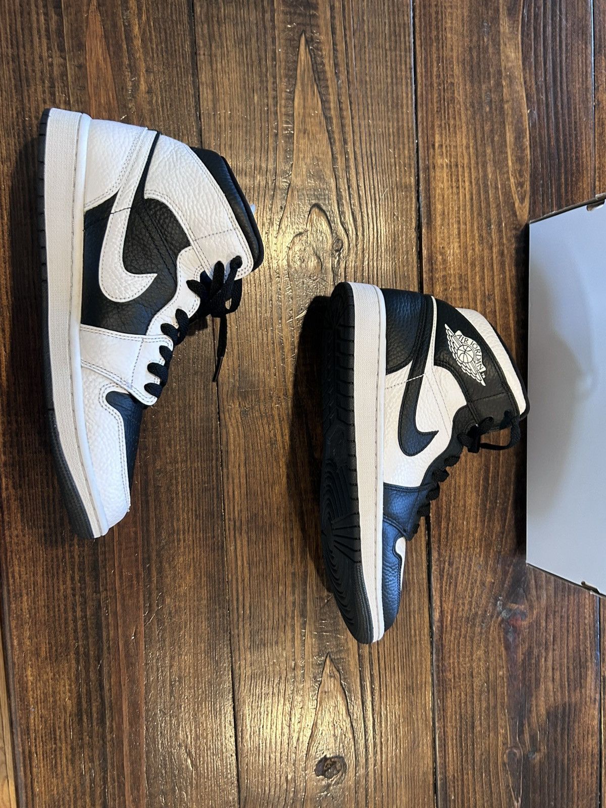 Nike Jordan 1 mid Split Black White Size US 9 / EU 42 - 6 Thumbnail