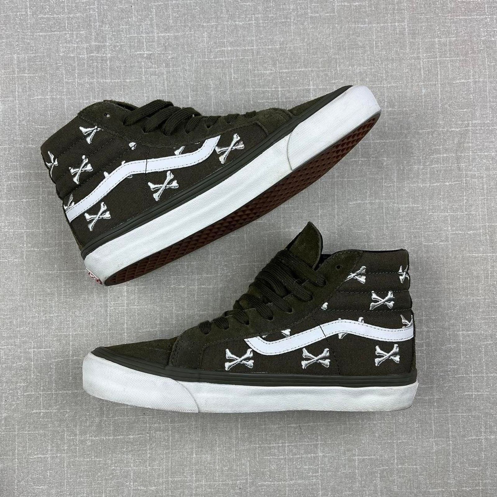 Vans Vans Sk8-Hi WTAPS “Olive Crossbones" Size US 8 / EU 41 - 2 Thumbnail
