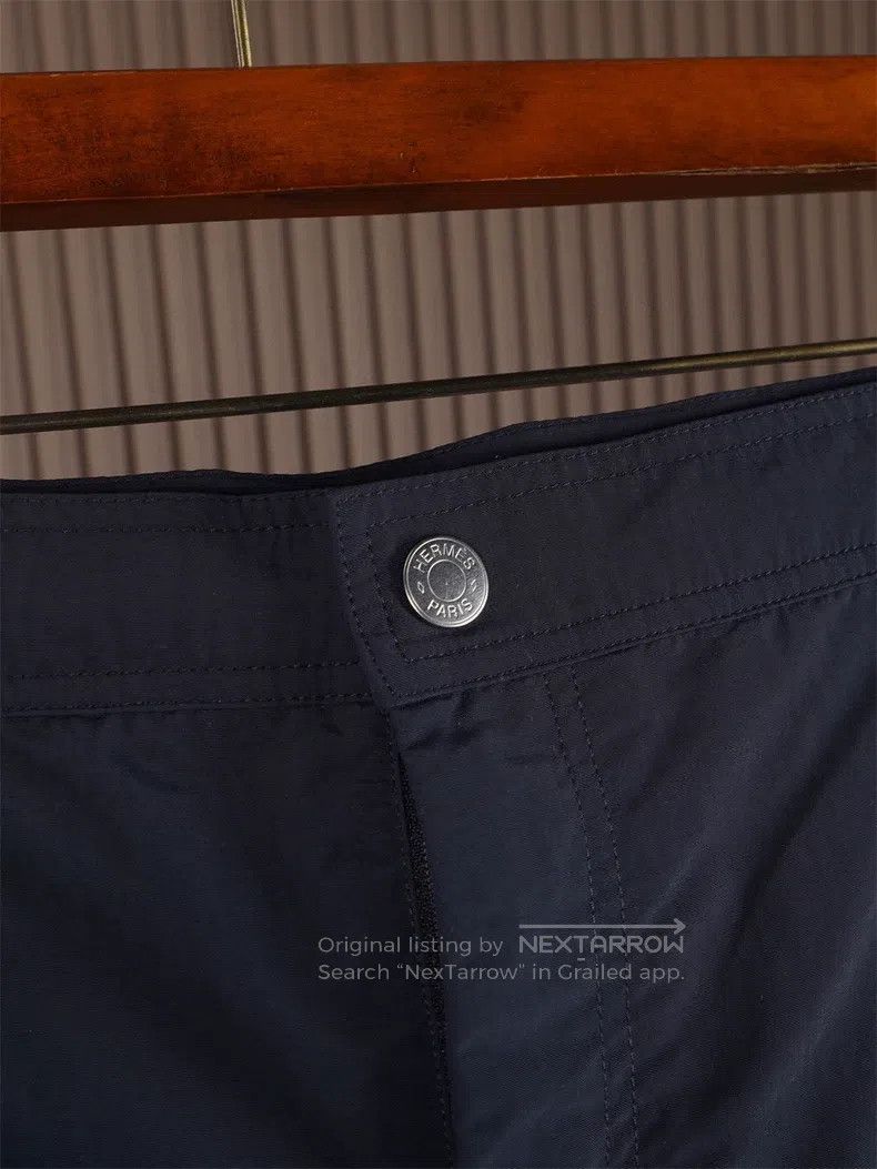 Hermes Hermes Navy Beach Shorts Size US 32 / EU 48 - 4 Thumbnail