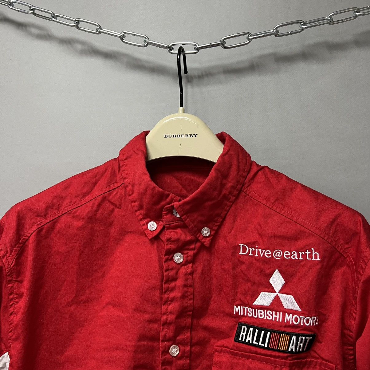 Japanese Brand Vintage Ralli Art Mitsubishi Motor Sports Shirt Button Up Size US M / EU 48-50 / 2 - 5 Thumbnail
