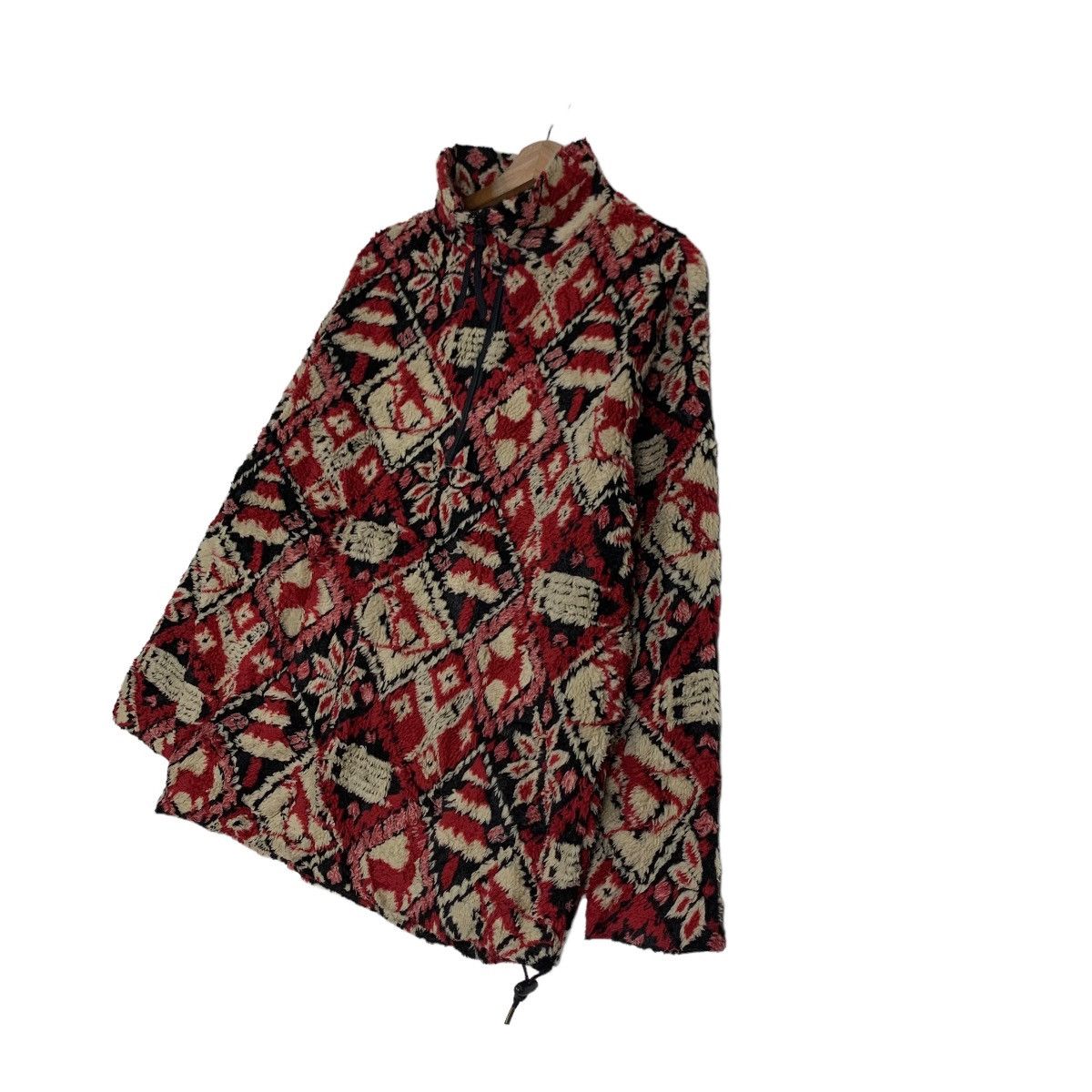 Vintage EMS Motif Design Fullprint Half Zip Pullover Fleece #0002-C1 Size M / US 6-8 / IT 42-44 - 2 Thumbnail