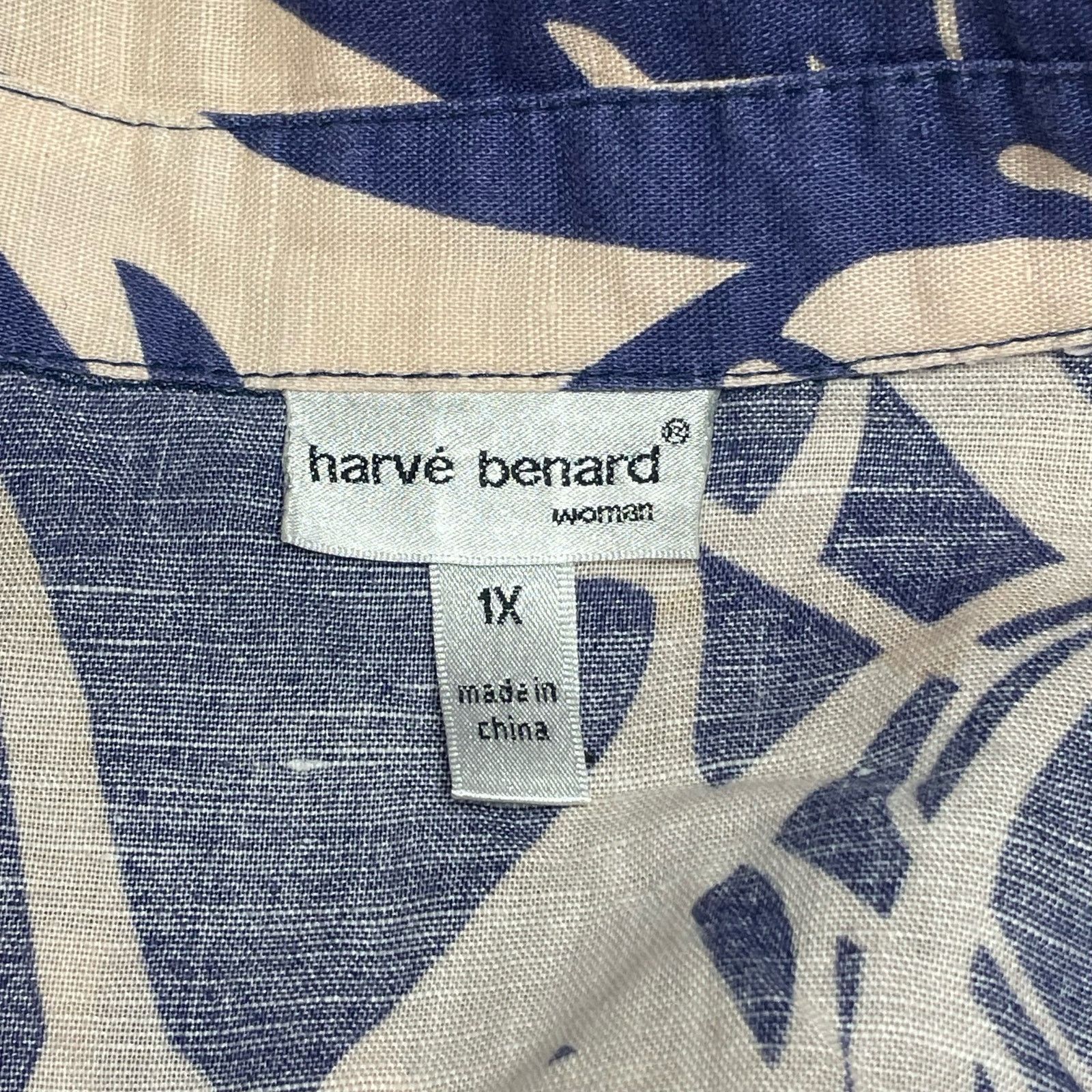Harve Benard Harve Benard Linen Blend Button Down Size XL / US 12-14 / IT 48-50 - 2 Thumbnail