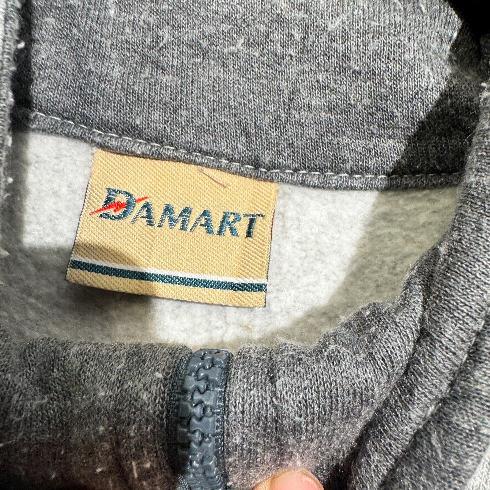 Vintage Vintage Unisex Gray Cotton Halfzip Sweatshirt Size XL Size US XL / EU 56 / 4 - 4 Thumbnail