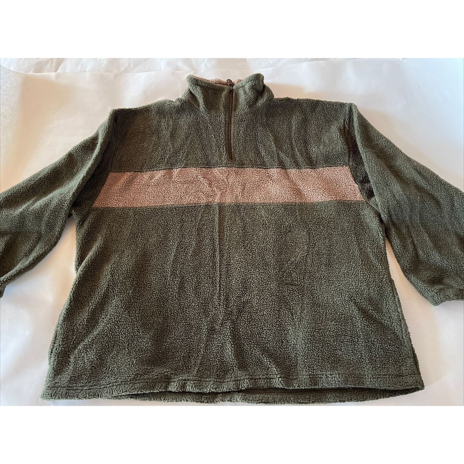 Other Ozark Trail Sweater Men’s XXL Olive Fleece 1/4 Zip LS Jacket Size US XXL / EU 58 / 5 - 3 Thumbnail