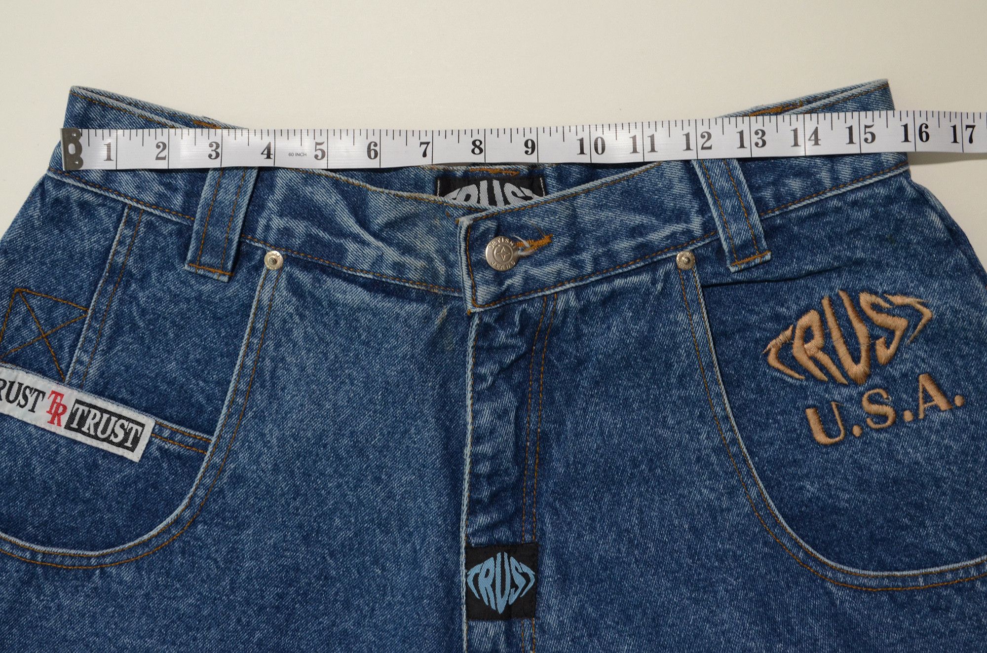 Other [Tiny Flaw] Trust Jorts Heavy Duty w32 90s Hiphop Streetwear Size US 32 / EU 48 - 11 Thumbnail