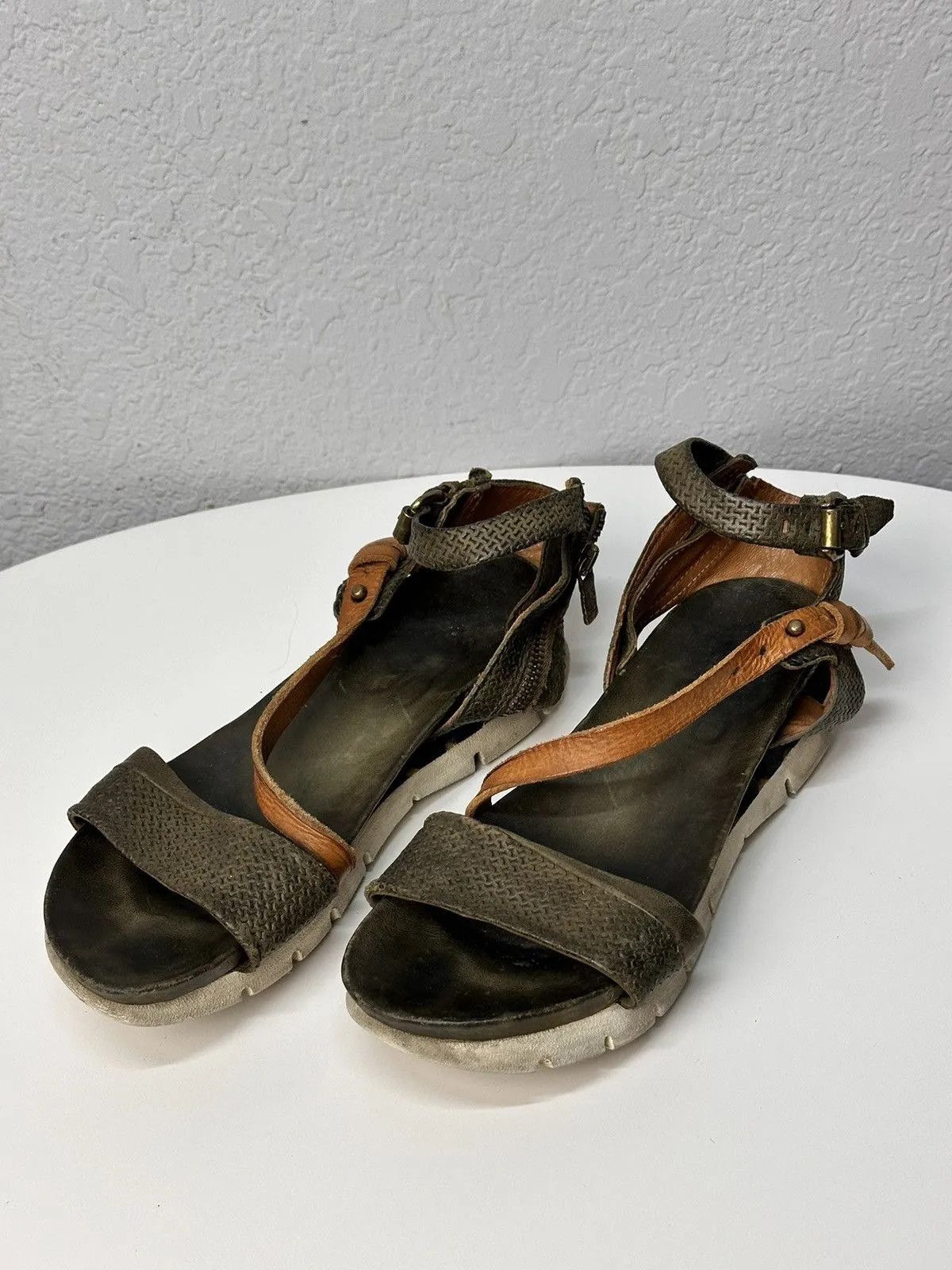 Other Leather Boots A.S. 98 Western Air step Guisi style Vintage Size US 8 / IT 38 - 2 Thumbnail
