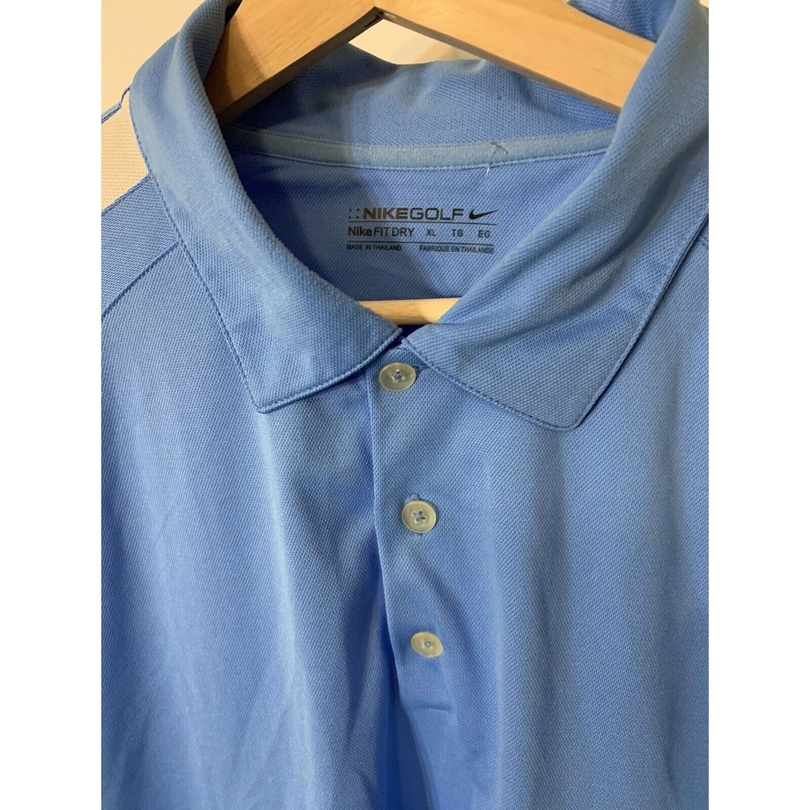 Nike NIKE GOLF Men’s Sz XL Blue Striped Polo Shirt Fit Dry Breath Size US XL / EU 56 / 4 - 4 Thumbnail