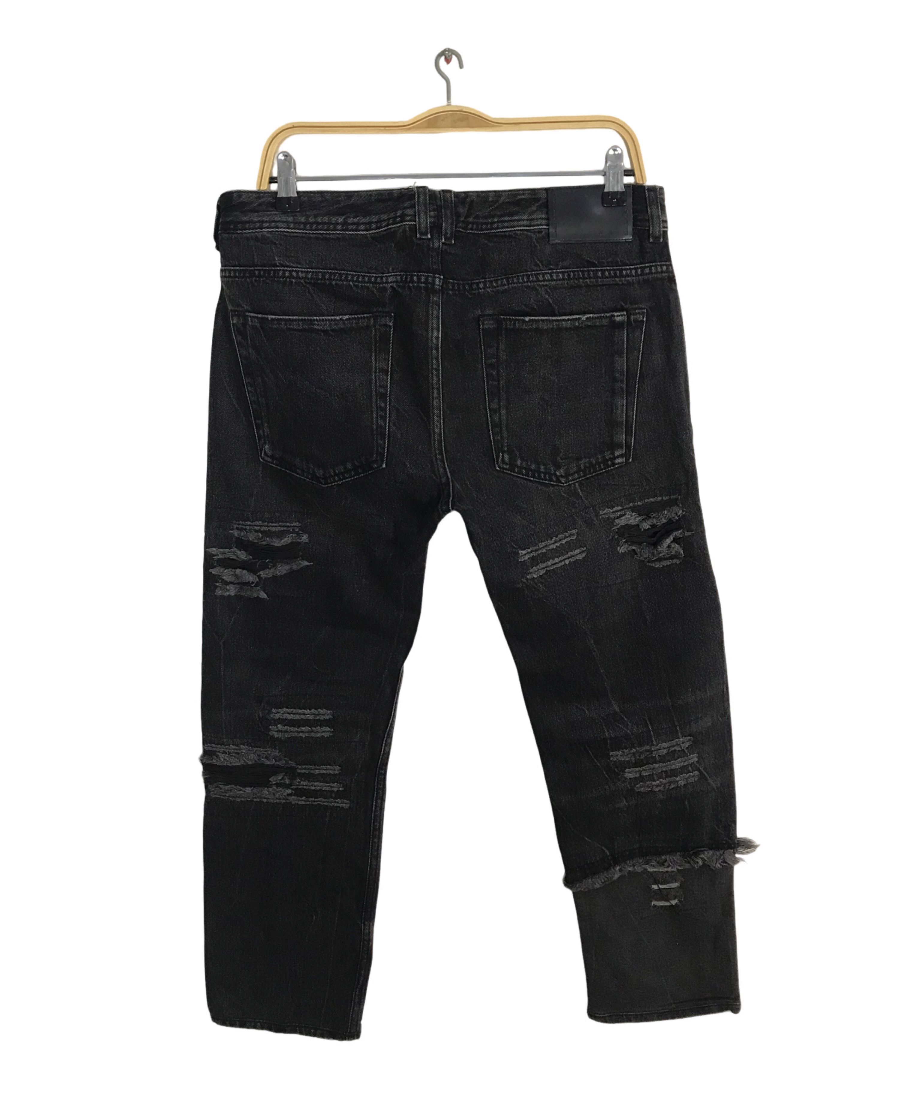 Diesel Diesel Black Gold Denim Black Distressed Denim Skinny Cut Size US 34 / EU 50 - 2 Thumbnail