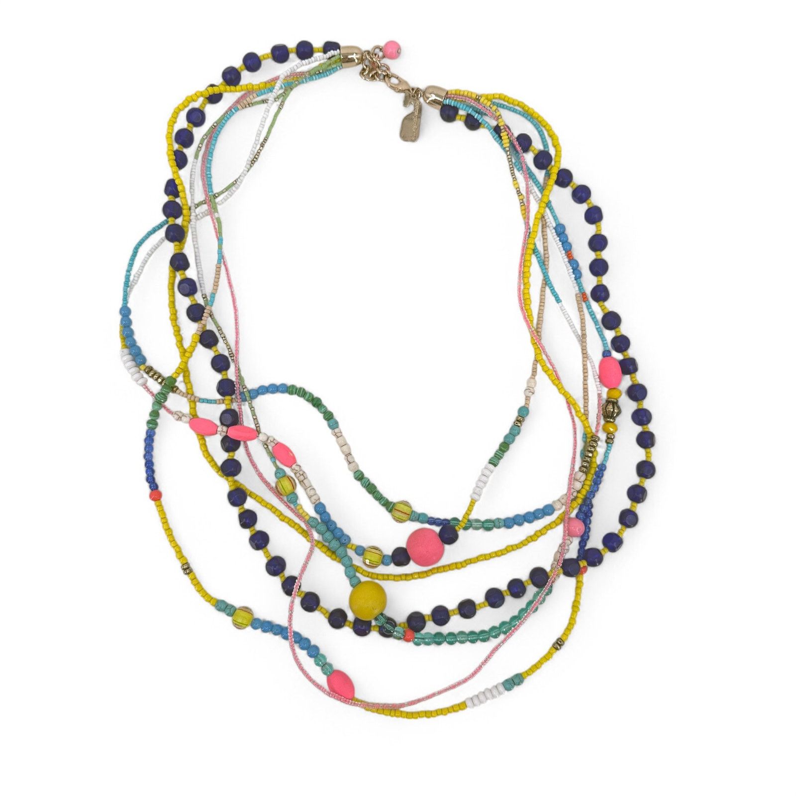 Vineyard Vines Vineyard Vines Colorful Layered Boho Statement Necklace Size ONE SIZE - 2 Thumbnail