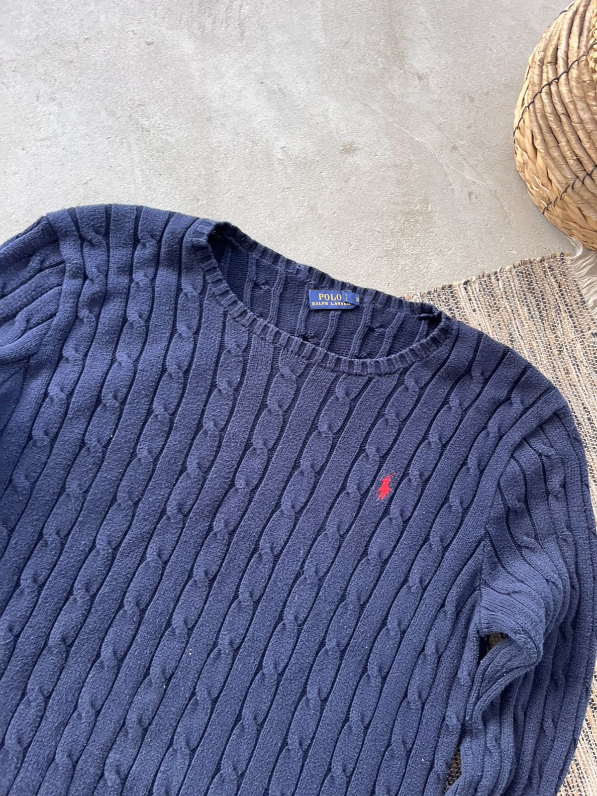 Polo Ralph Lauren Vintage Polo Ralph Lauren Navy Knit Sweater Y2K Avantgarde Size XL / US 12-14 / IT 48-50 - 4 Thumbnail