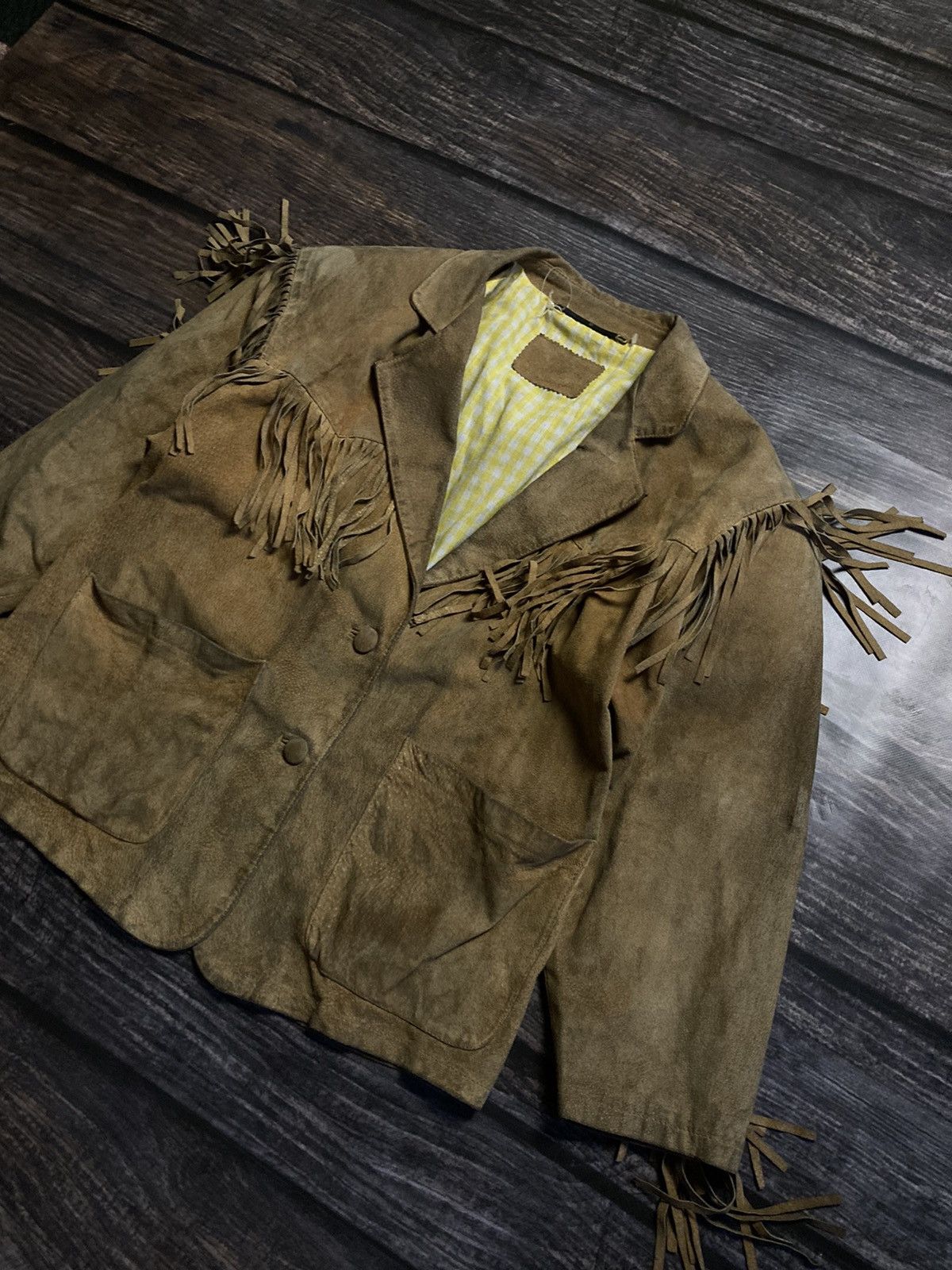 Cowboy Equipment × Vintage RARE❗️USA Cowboys leather jacket 90s Size US M / EU 48-50 / 2 - 3 Thumbnail