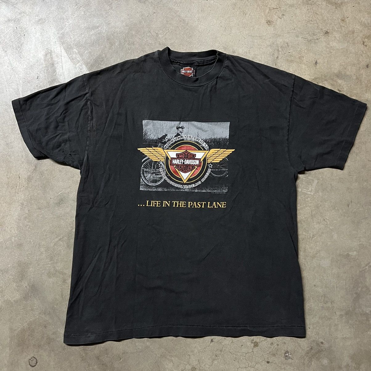 Harley Davidson × Vintage Vintage 90’s Harley Davidson 🇺🇸 Single Stitched T-Shirt Size US XL / EU 56 / 4 - 2 Thumbnail