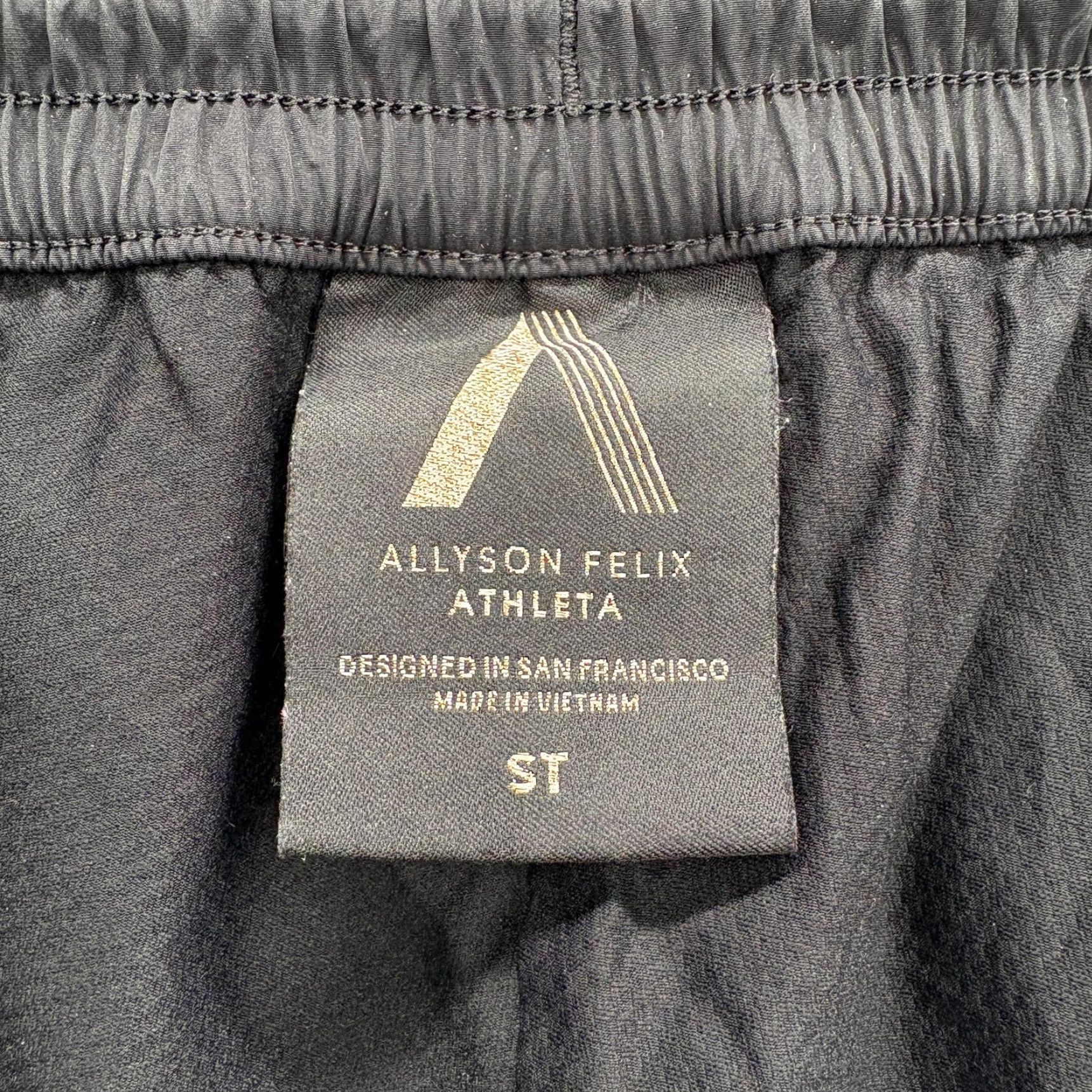 Athleta Athleta Womens Legend Track Pant Small Tall Black Nylon Drawstring Pants Slim Elastic Waist Pockets Side Stripe Zip Pocket Athletic Activewear Women Size 28" / US 6 / IT 42 - 5 Thumbnail