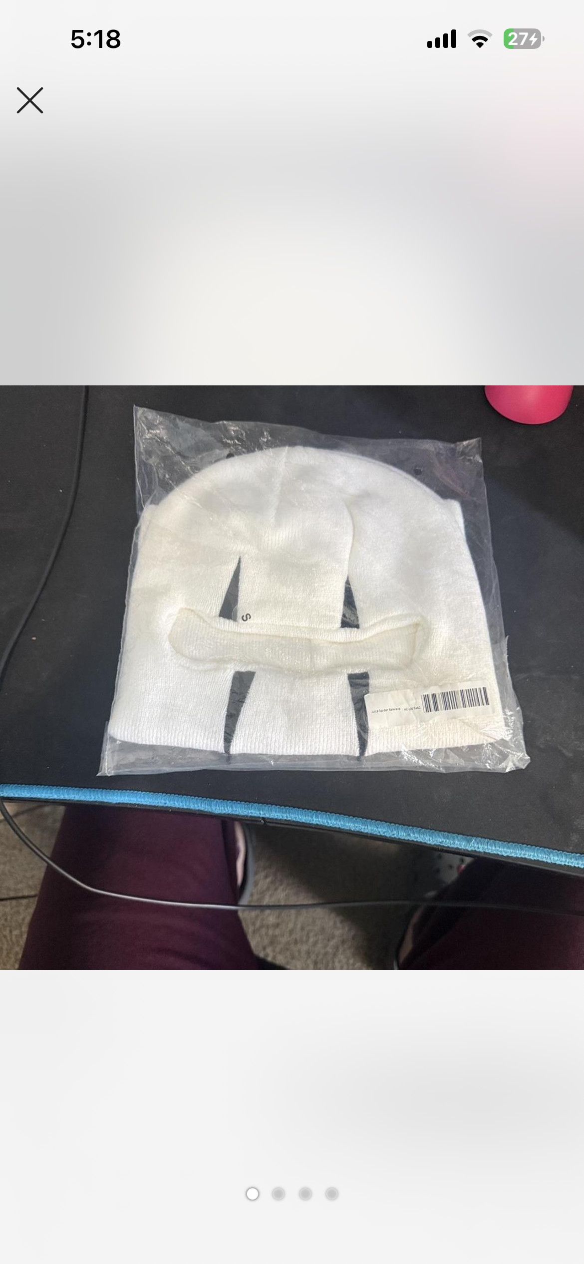999 Club × Sp5der Sp5der X 999 club baklava white brand new never opened Size ONE SIZE - 4 Thumbnail