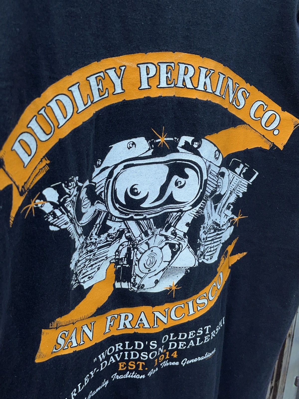 Harley Davidson × Vintage Vintage 90s Harley Davidson Multi Logo T-shirt Size US M / EU 48-50 / 2 - 8 Thumbnail