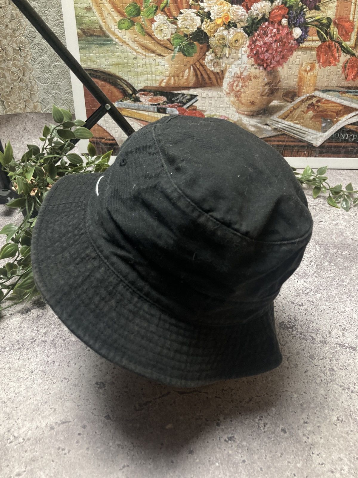 Nike × Vintage VERY RARE NIKE PANAMA HATS SWOOSH BIG LOGO DRILL Y2K 90s SK8 Size ONE SIZE - 3 Thumbnail