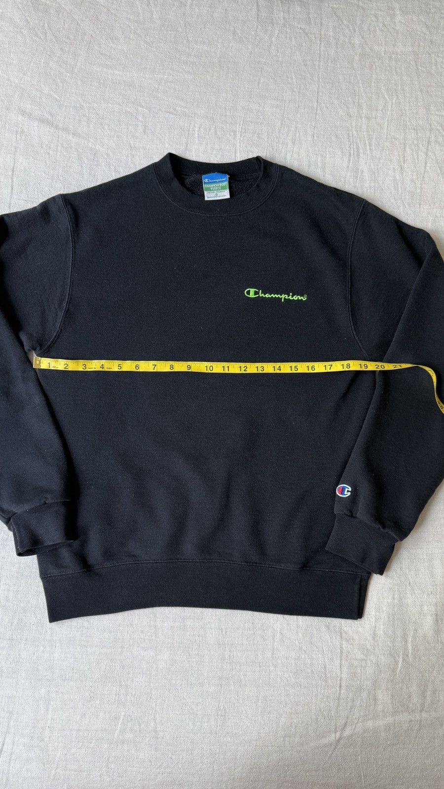 Champion Rare Champion Crewneck with Neon Green Embroidery Size US S / EU 44-46 / 1 - 5 Thumbnail