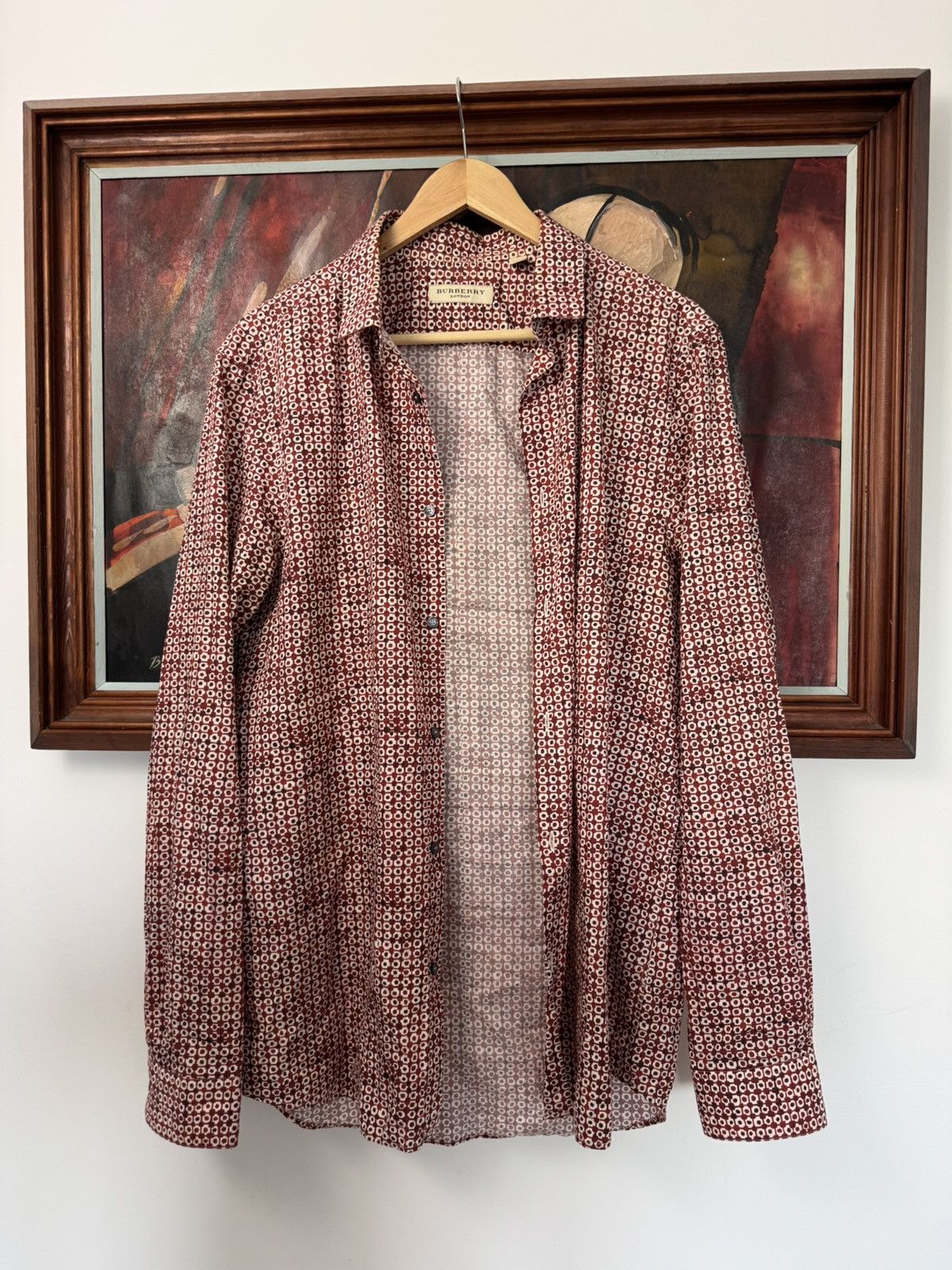 Burberry Burberry London Casual Button Up Shirt High Quality Print Size US L / EU 52-54 / 3 - 4 Thumbnail