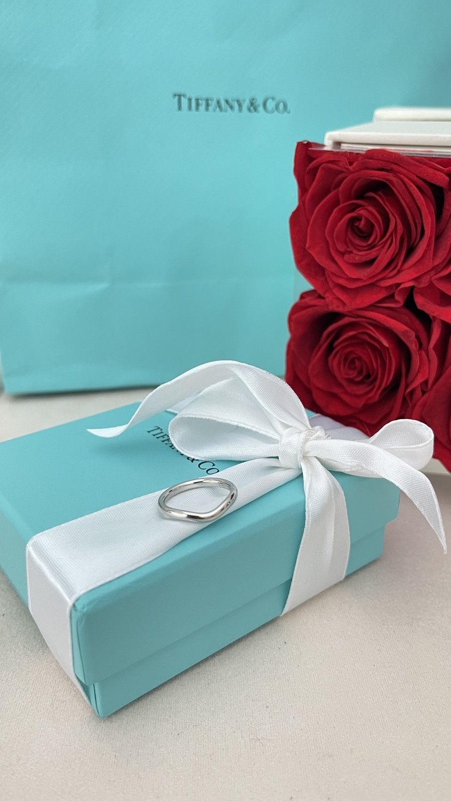 Tiffany & Co. Tiffany & Co. Elsa Peretti Wedding Ring Pl 4.5 NEW $1,150 Size ONE SIZE - 5 Thumbnail