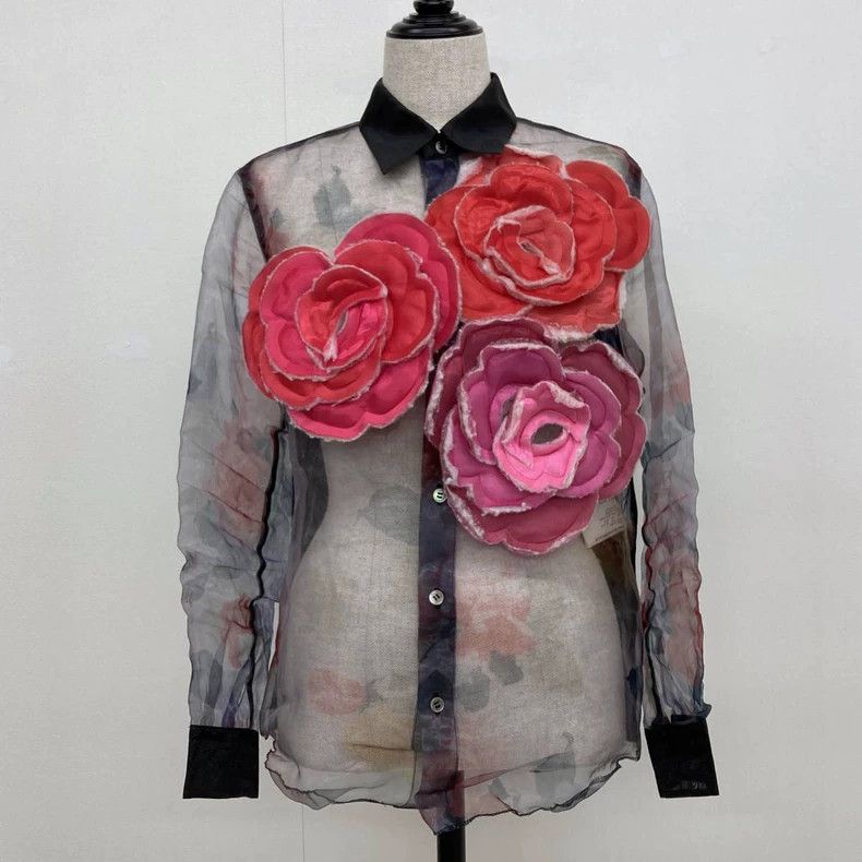 Comme des Garcons Comme Des Garcons Three-dimensional rose shirt Size M / US 6-8 / IT 42-44 - 1 Thumbnail