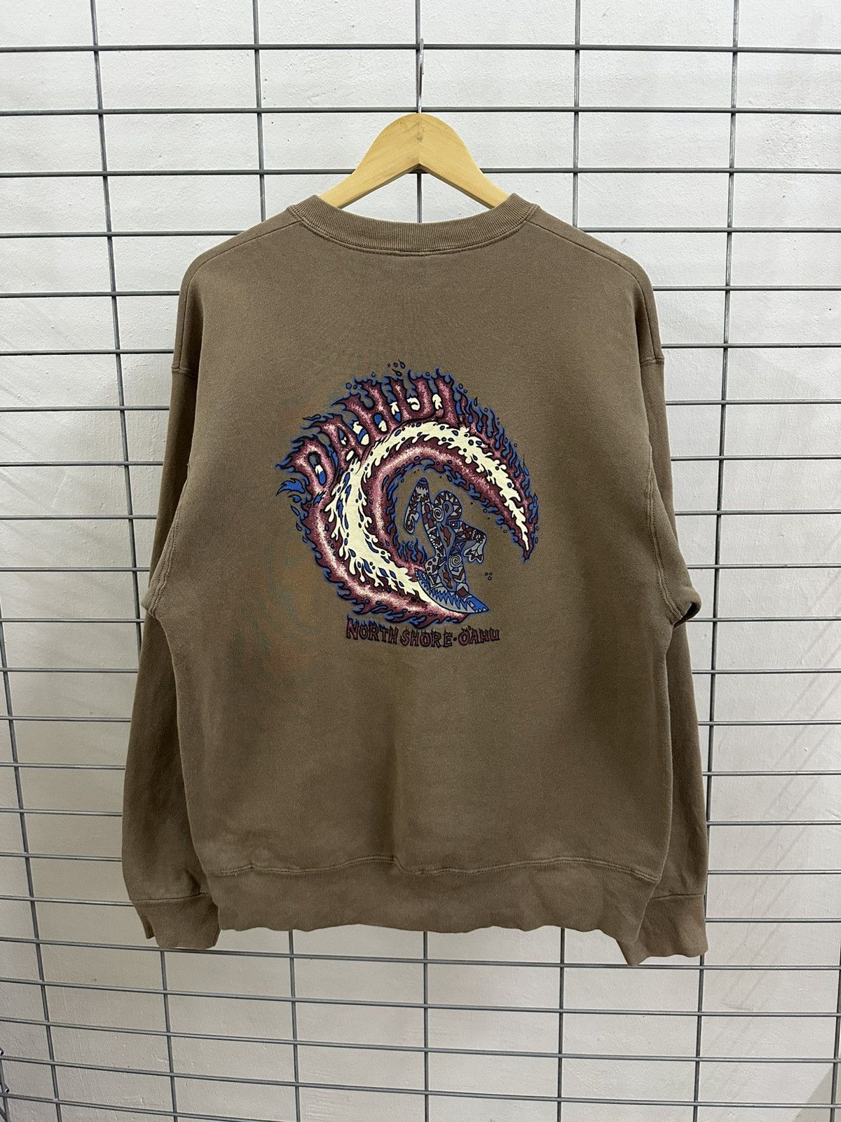 Billabong × Vintage Rare Vintage 90s Da Hui North Shore Oahu Sweatshirt Size US L / EU 52-54 / 3 - 2 Thumbnail