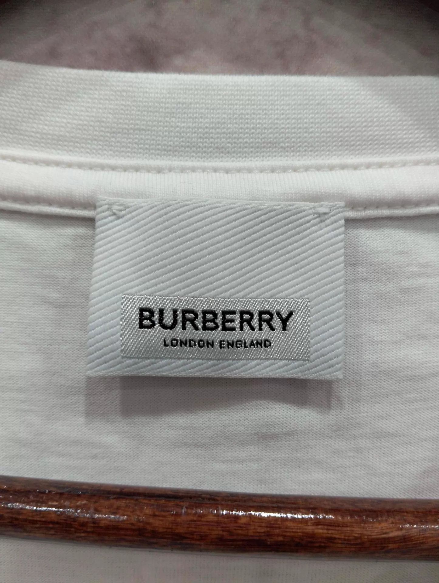 Burberry Burberry White Logo Print Crewneck T-Shirt XS Size US XS / EU 42 / 0 - 4 Thumbnail