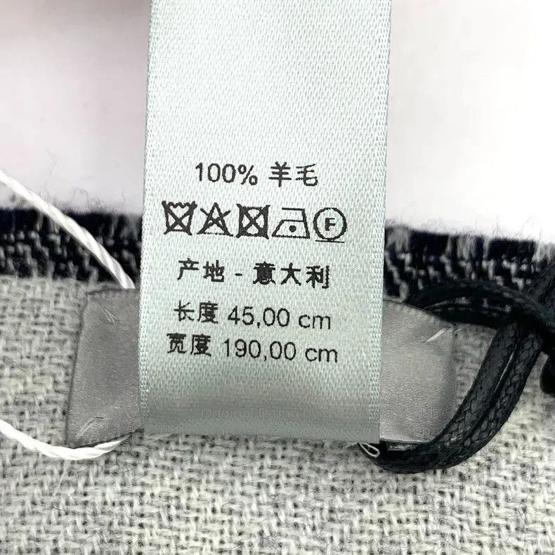 Other Dior Blue CD Embroidered Wool Scarf. Size ONE SIZE - 8 Thumbnail