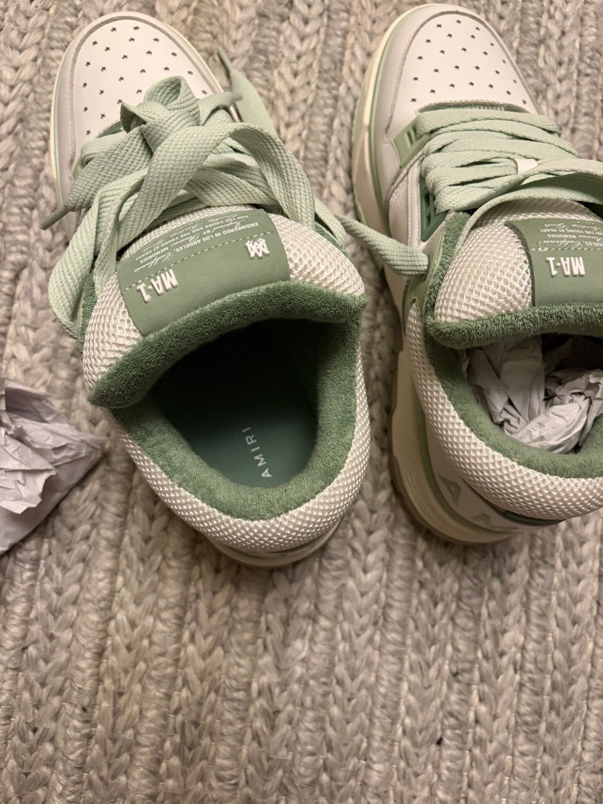 Amiri Amiri AM-1 white mint Size US 13 / EU 46 - 6 Thumbnail