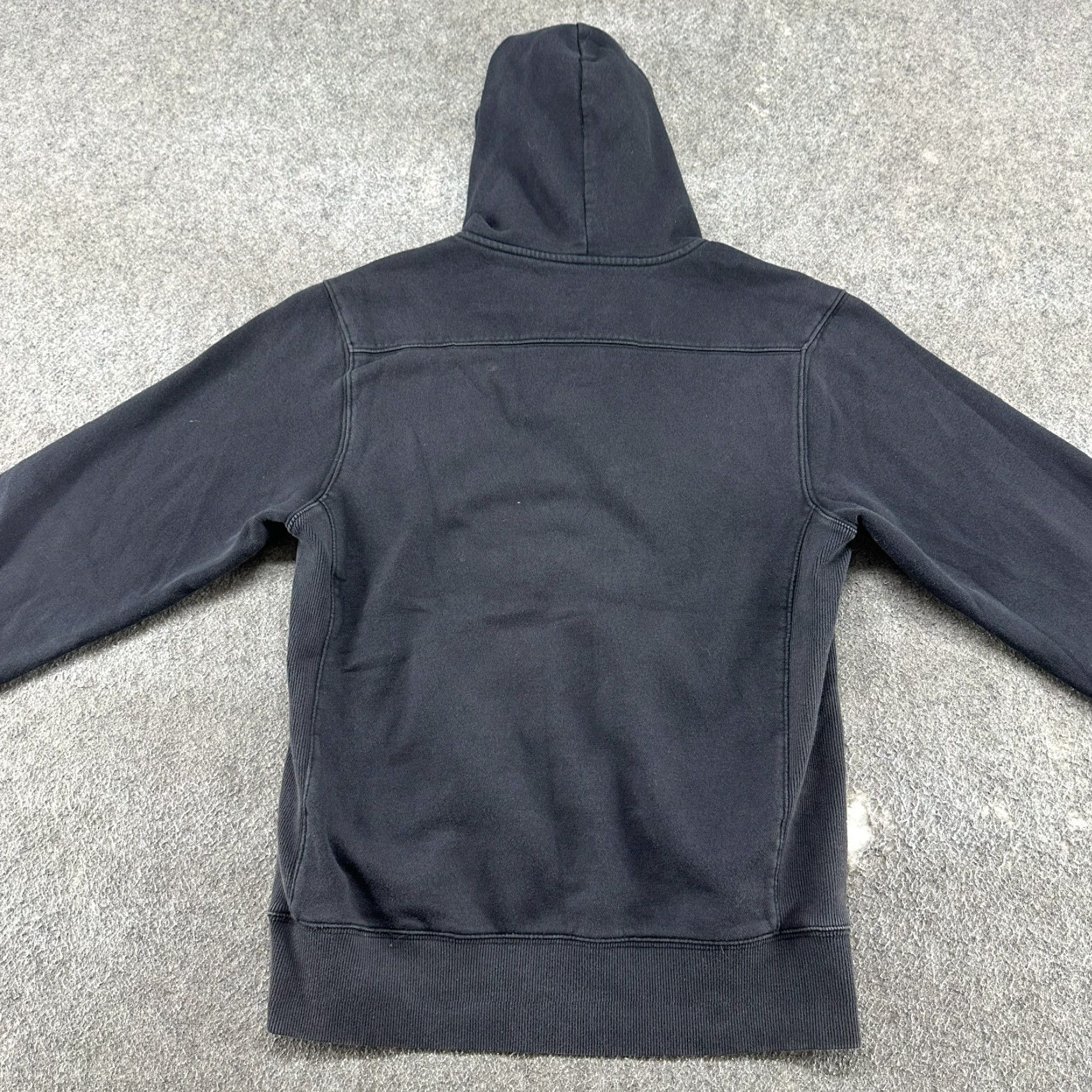 Vintage SPORT-TEK Hoodie Mens XS Black Pullover Cotton Drawstring Sport Tex Tacoma Rockets Dye Fade Spot Sleeve Size US XS / EU 42 / 0 - 7 Thumbnail