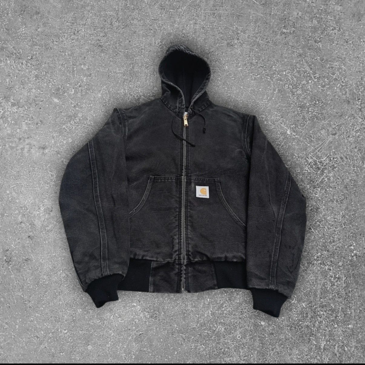 Carhartt Vintage 90s carhartt jr105 active jacket wash black Size US S / EU 44-46 / 1 - 1 Thumbnail