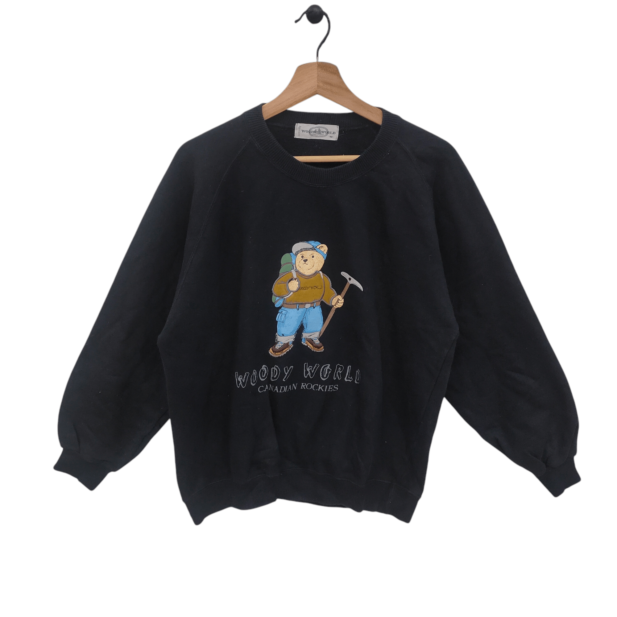 Designer × Vintage 90s Woody World Canadian Rookies Raglan Sweatshirt Size M / US 6-8 / IT 42-44 - 1 Thumbnail