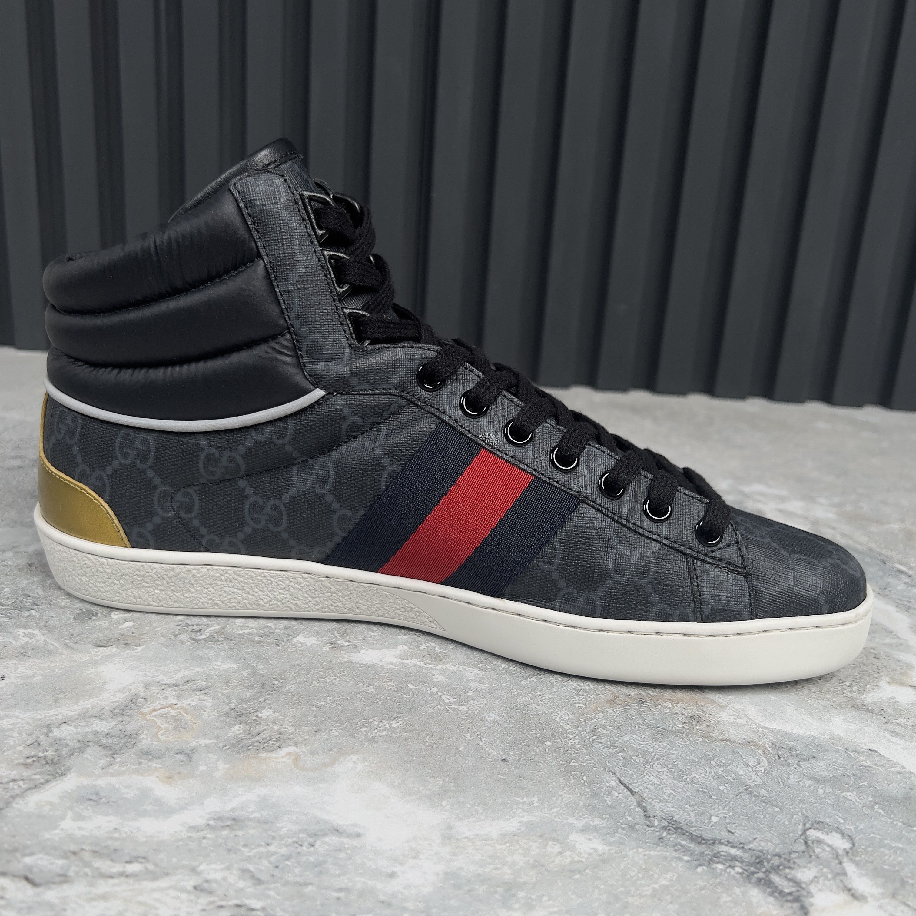Gucci GUCCI Ace Web Supreme GG Monogram Sneakers Leather Size US 9 / EU 42 - 8 Thumbnail