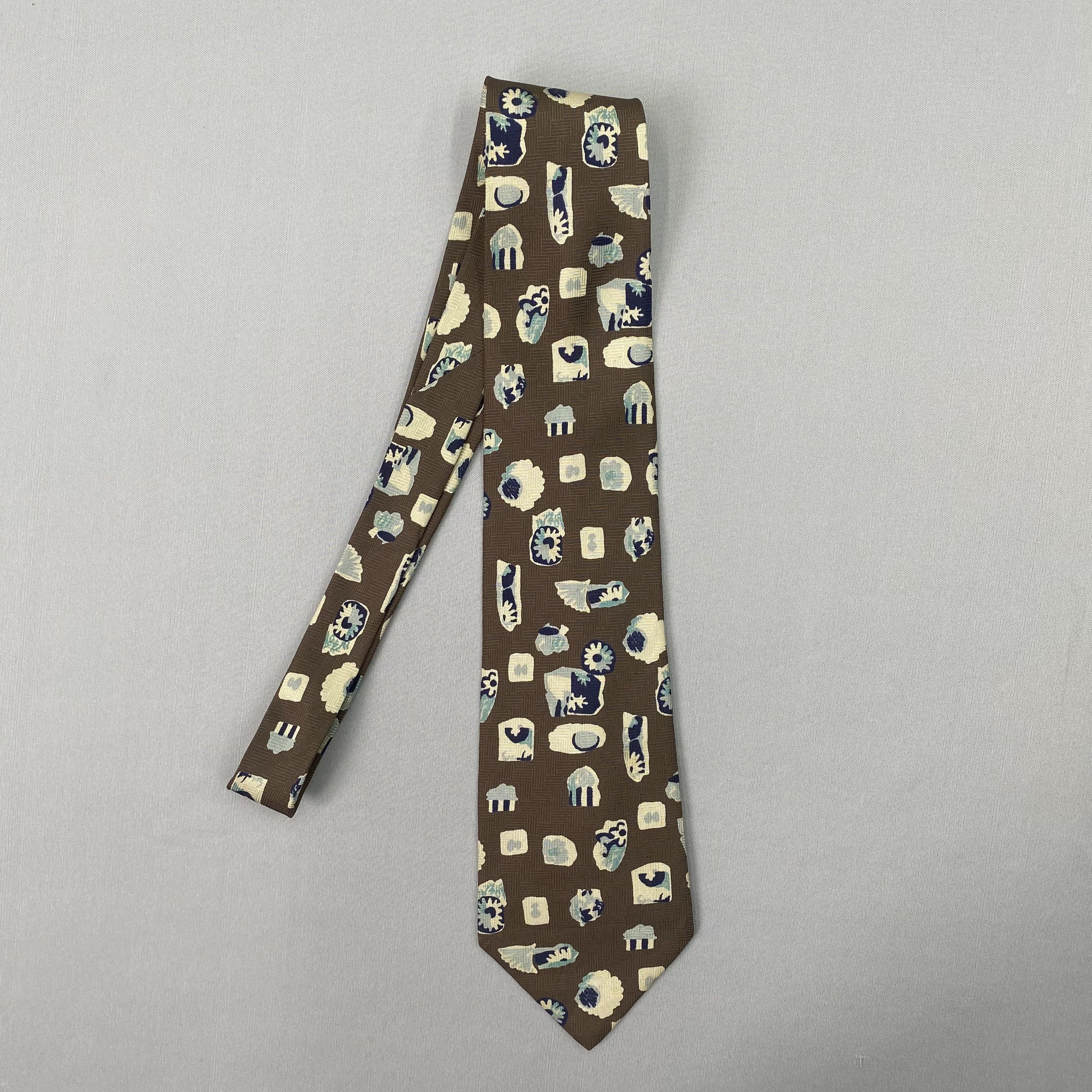 Japanese Brand Vintage Sonia Rykiel Homme SILK Necktie Cravate Pure Silk Size ONE SIZE - 4 Thumbnail
