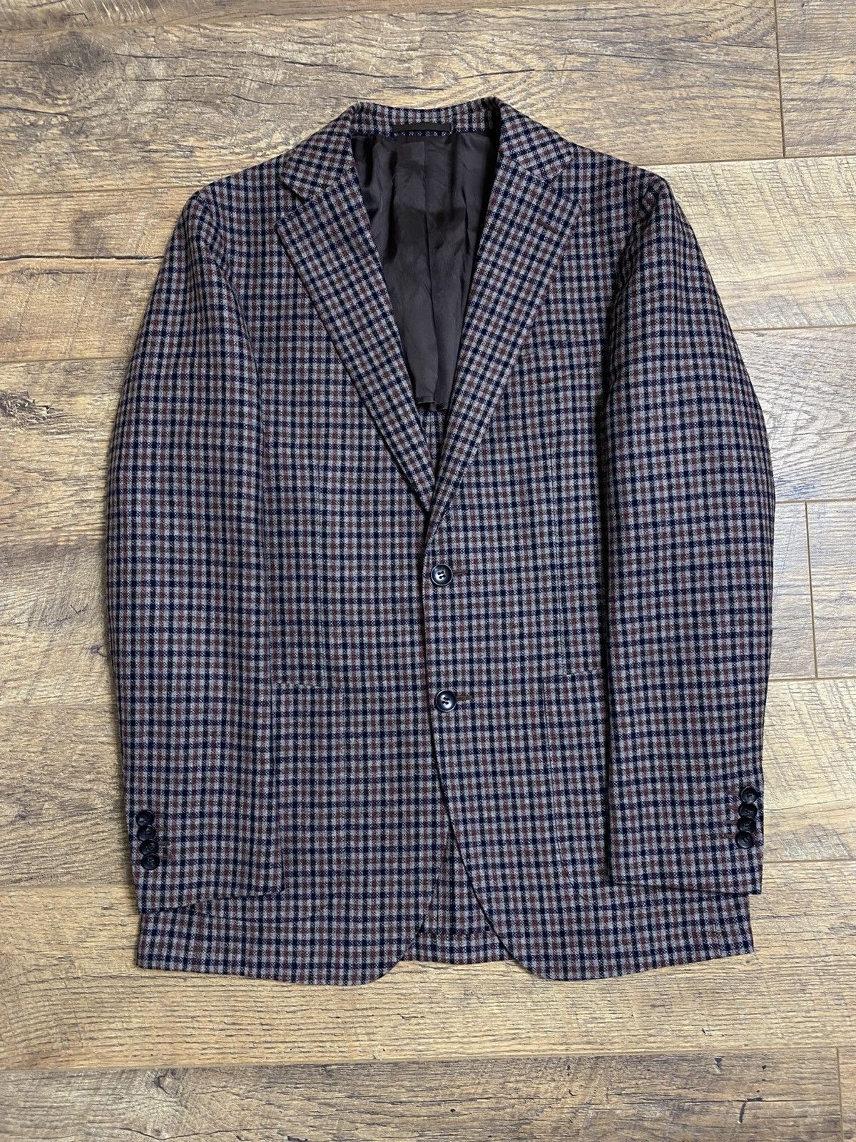 Suitsupply Suitsupply x Vitale Barberis Canonico Wool Check Blazer 48 Size 38R - 1 Thumbnail