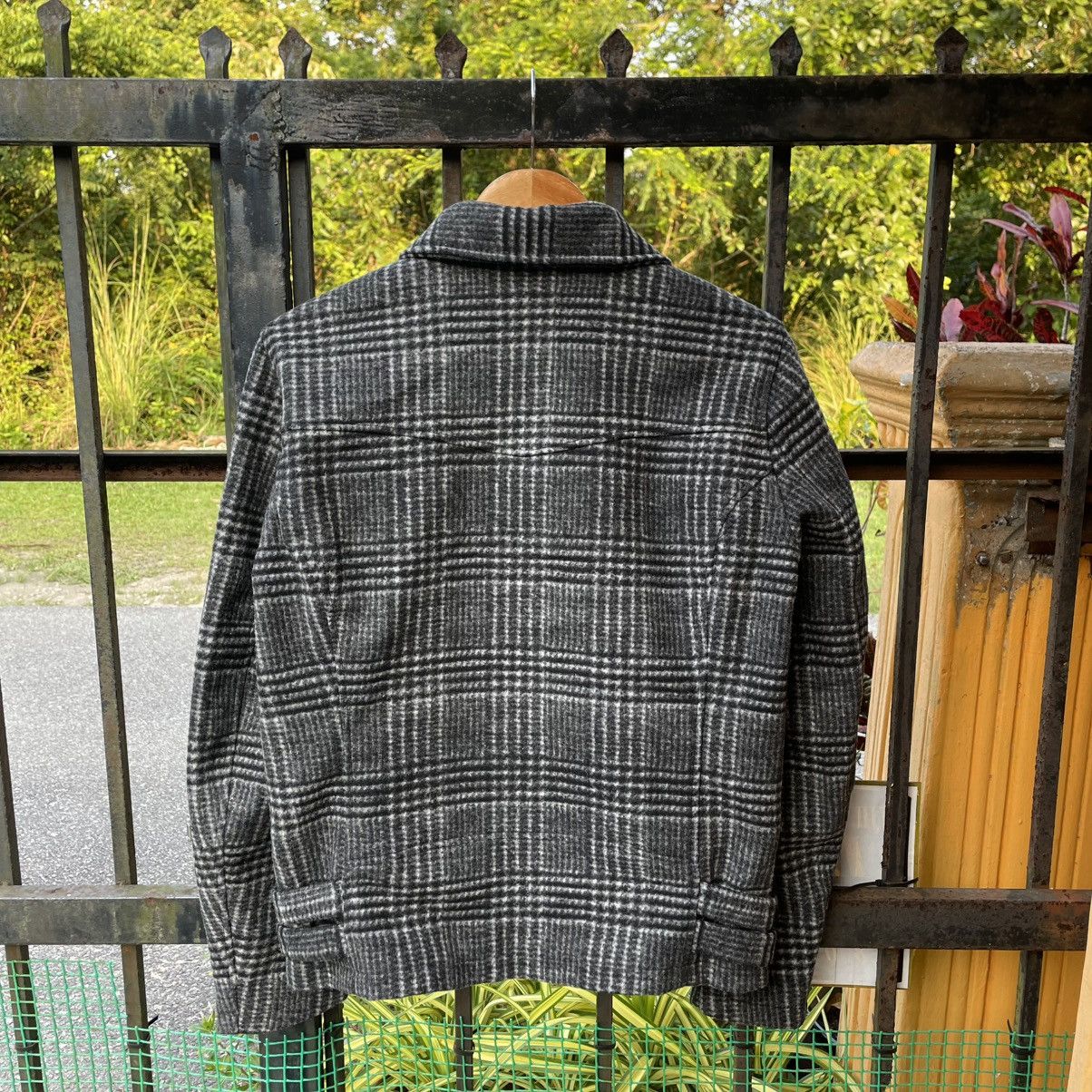 Japanese Brand 🔥🇯🇵Vintage No.ID Double Collar Punk Styles Heavy Wool Jacket Size US S / EU 44-46 / 1 - 2 Thumbnail