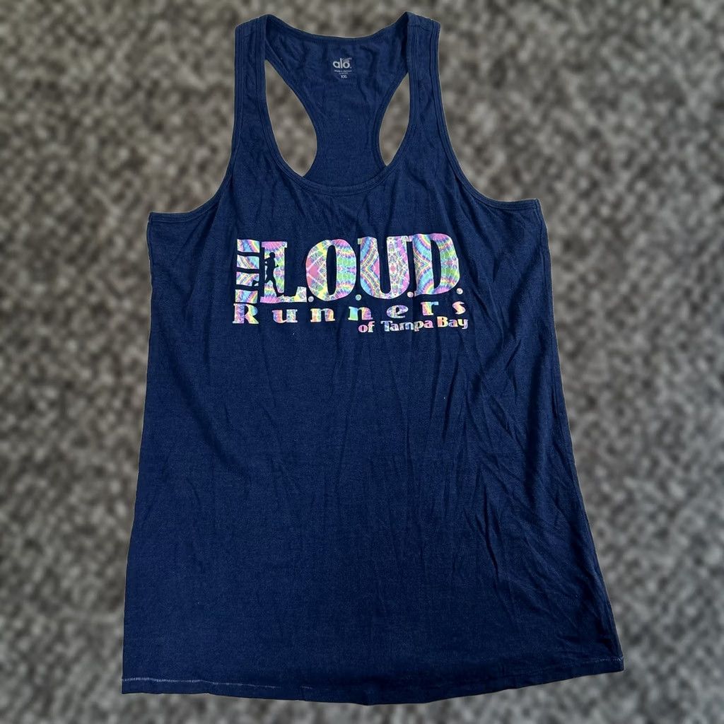 Alo ALO Cool Fit Racerback Tank Top Womens 2XL Blue Running Active Gym Training Yoga Shirt Size XXL / US 16-18 / IT 52-54 - 1 Thumbnail