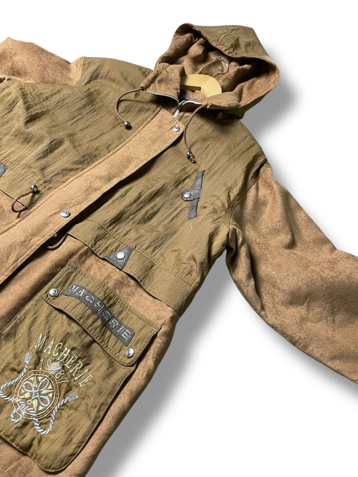 Japanese Brand × Other × Vintage MACHERIE Japanese Brand Hooded Jumper Coat (134) Size US S / EU 44-46 / 1 - 7 Thumbnail
