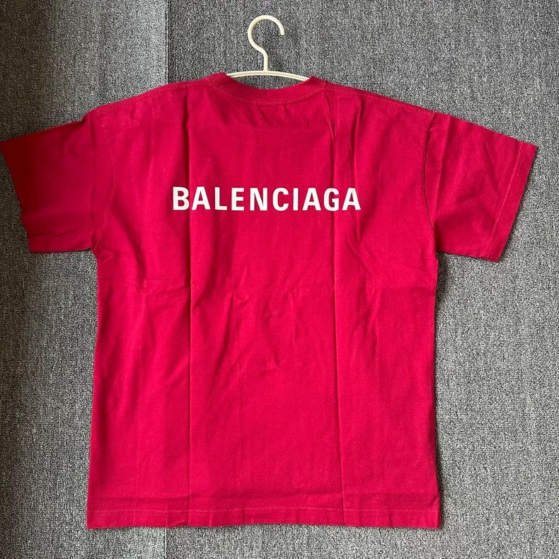 Balenciaga Balenciaga Red Logo Short Sleeve Size US L / EU 52-54 / 3 - 2 Thumbnail