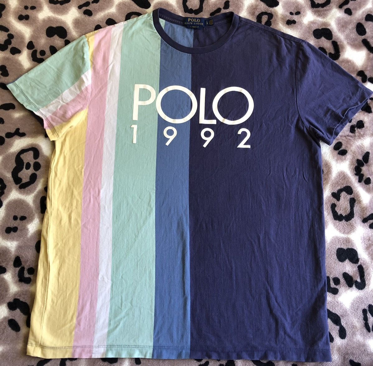 Polo Ralph Lauren Authentic Plo Ralph Lauren Striped Logo Emblazon Tee Size US L / EU 52-54 / 3 - 1 Thumbnail