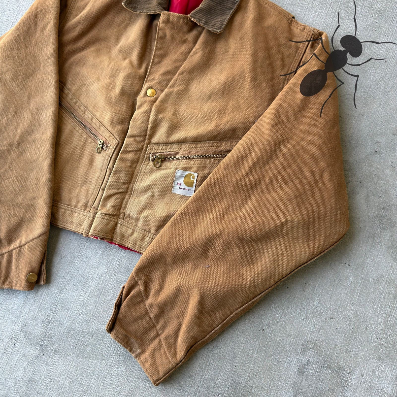 Carhartt × Vintage Carhartt brown cropped Detroit style work wear jacket Size US S / EU 44-46 / 1 - 4 Thumbnail