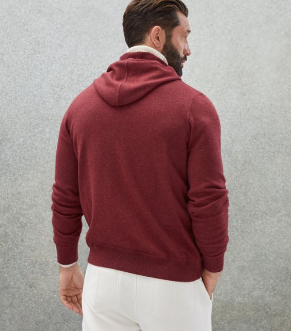 Brunello Cucinelli o1w1db10924 Cashmere Cardigan in Dark Red Size US XL / EU 56 / 4 - 2 Thumbnail