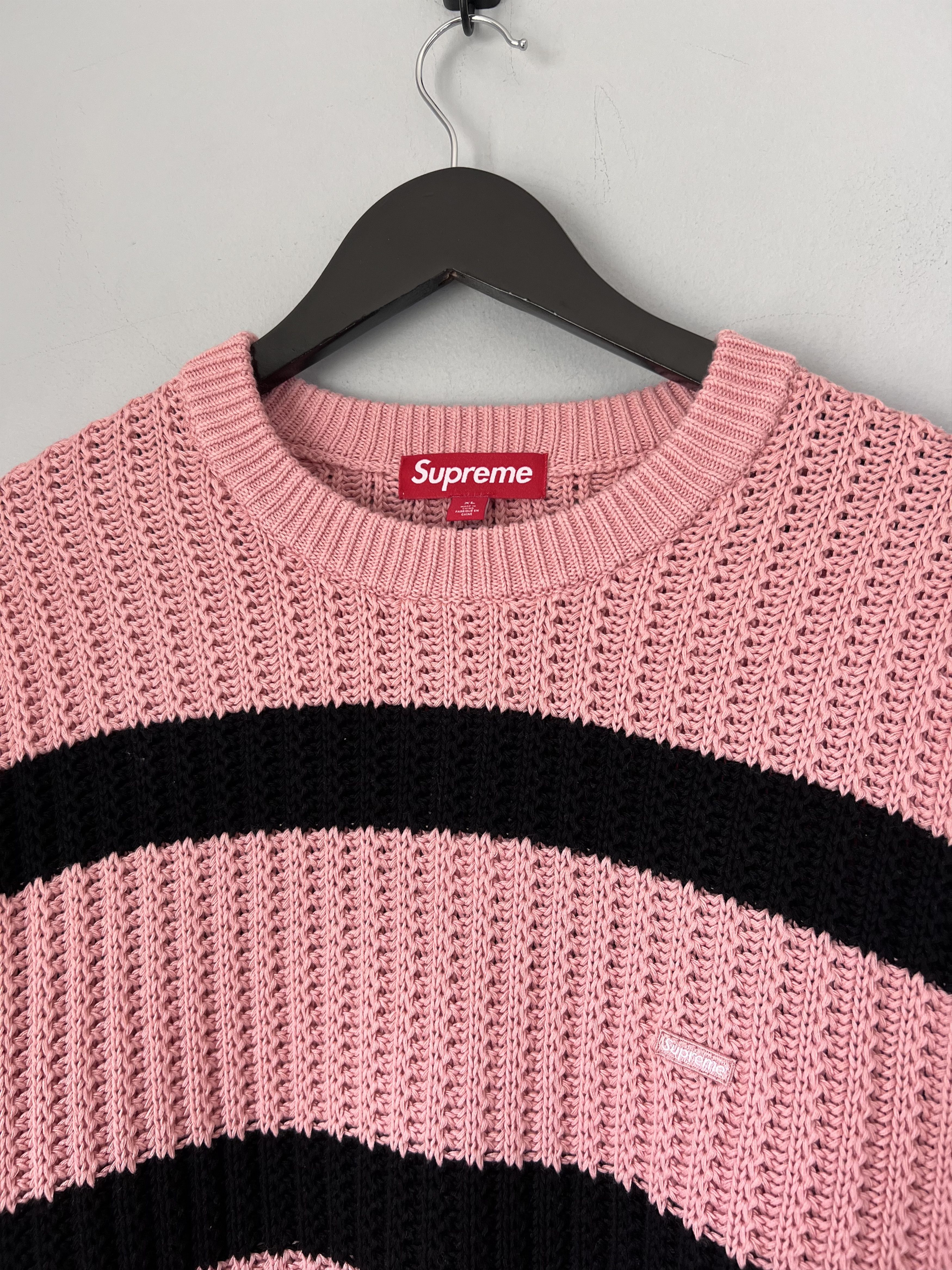 Supreme Loose Gauge Stripe Small Box Sweater (SS25) - $148