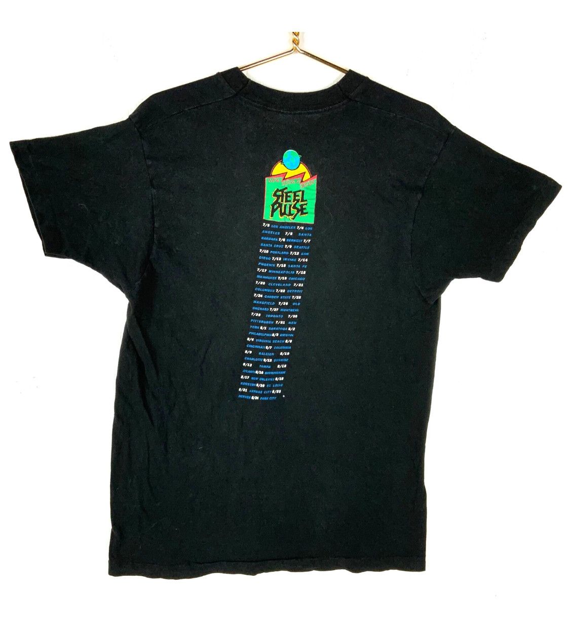 Vintage Vintage Steel Pulse 1991 T-Shirt XL Size US XL / EU 56 / 4 - 2 Thumbnail