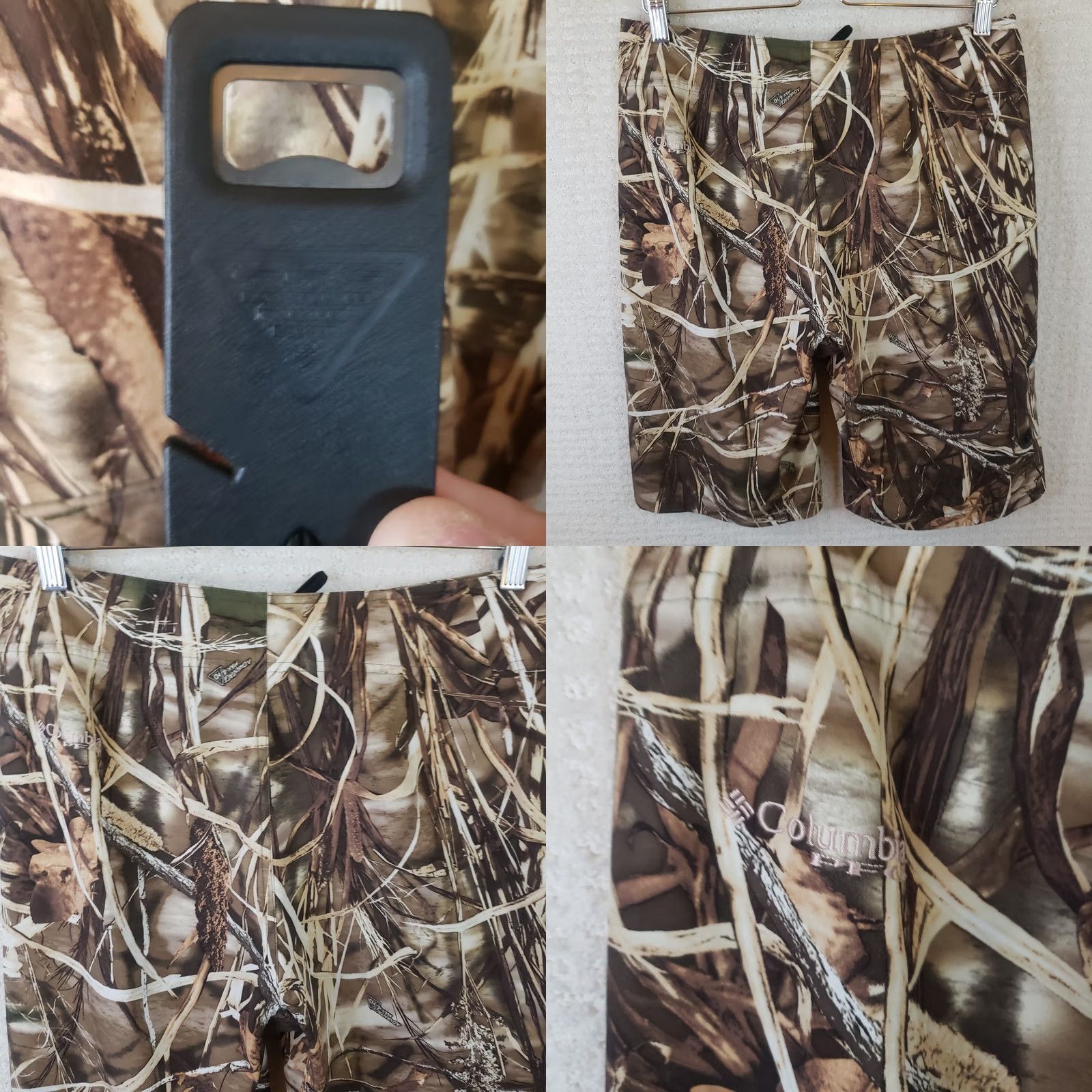Vintage Columbia PFG Men's Board Shorts 32x11 Camouflage Beer Opener Quick Dry Moisture Wicking 5-Pocket Men’s Casual Summer Size US 32 / EU 48 - 8 Thumbnail