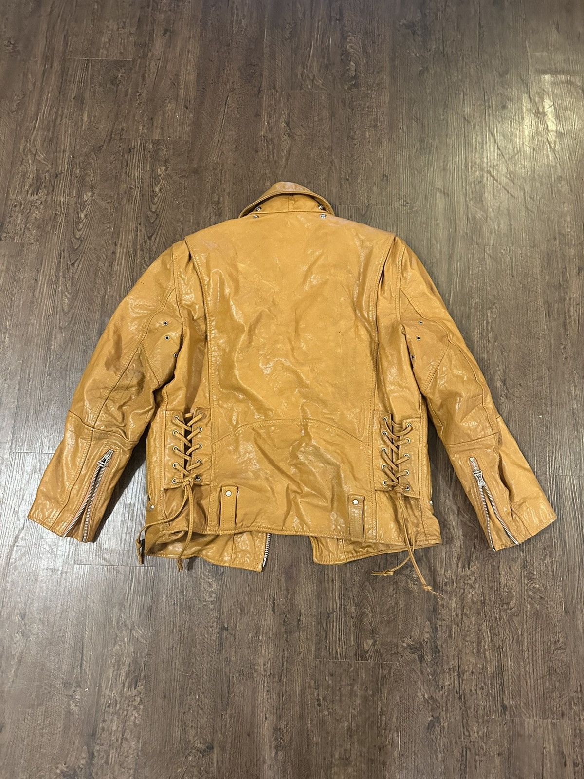 Andrew Marc Denim & Leather Marc Moto Water Buffalo Leather Perfecto Size US L / EU 52-54 / 3 - 2 Thumbnail