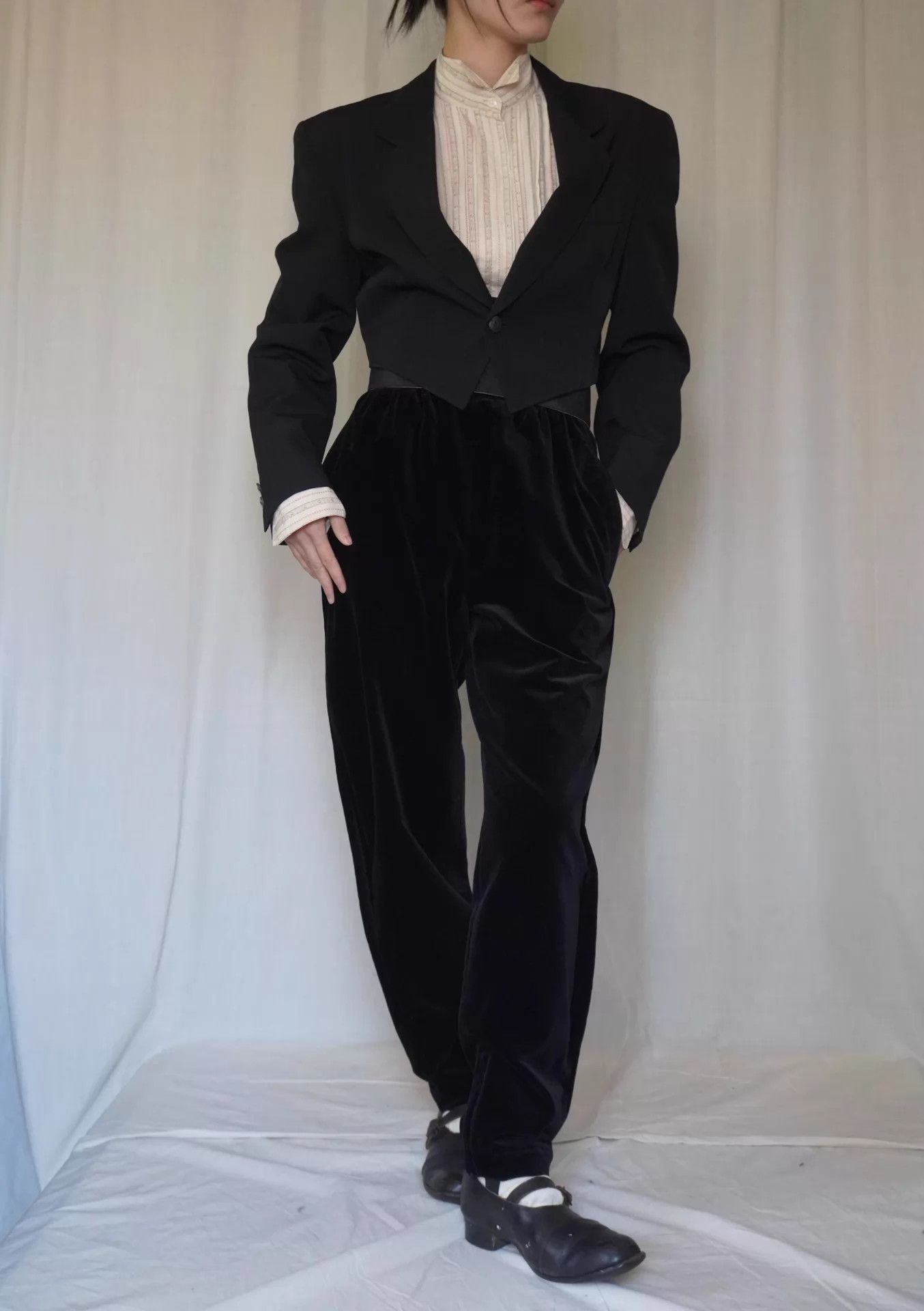 Comme des Garcons CDG 1989AW Tricot Single-Button Wool Dress Short Jacket M Size M / US 6-8 / IT 42-44 - 3 Thumbnail