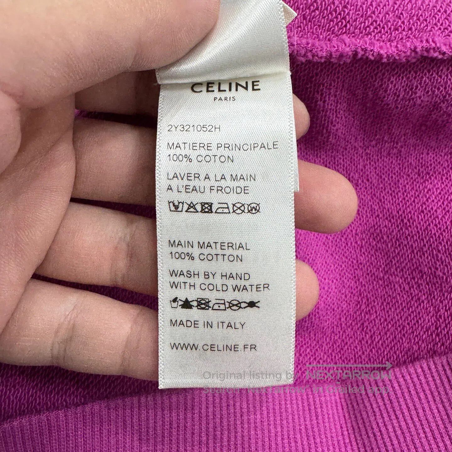 Celine CELINE Letter-printed hooded hoodie| Size L / US 10 / IT 46 - 5 Thumbnail