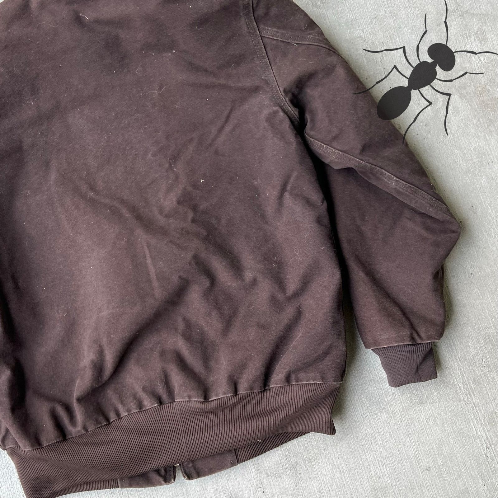 Carhartt × Vintage Carhartt WOMENS WJ130 DKB brown hooded work wear jacket Size US S / EU 44-46 / 1 - 6 Thumbnail
